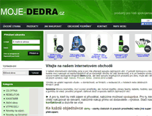 Tablet Screenshot of moje-dedra.cz